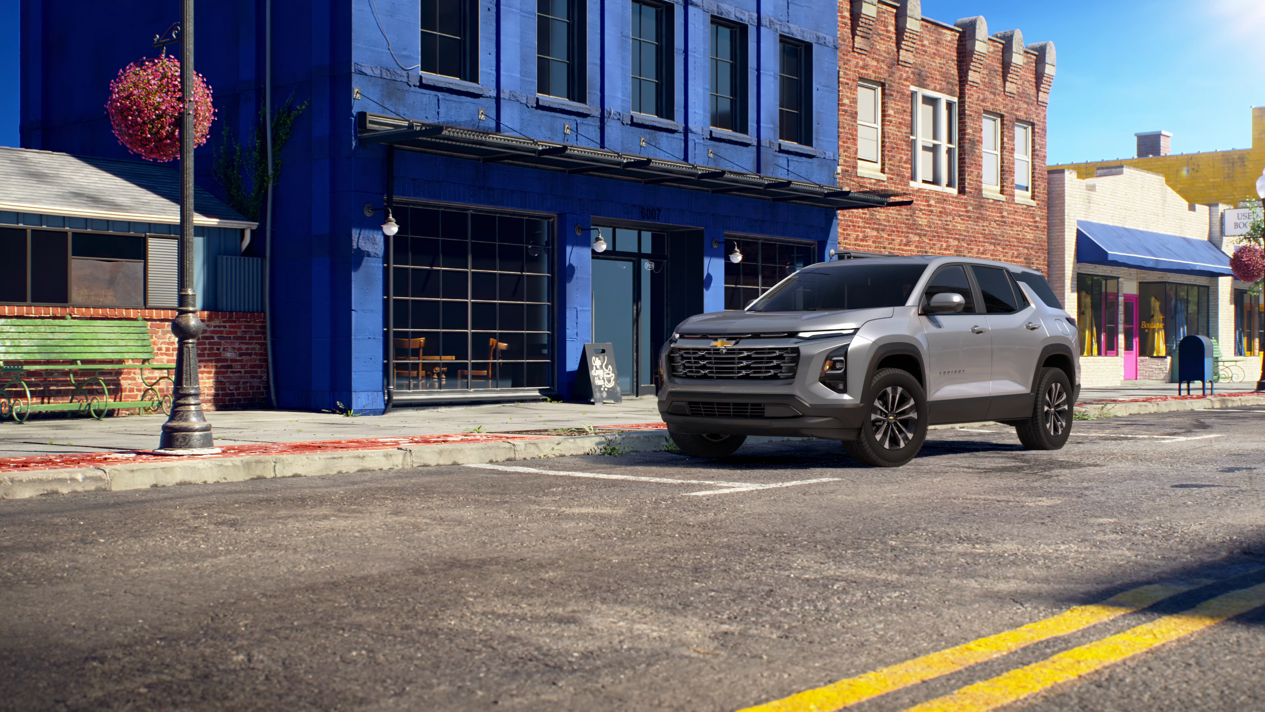 New Chevrolet Equinox on a small town street