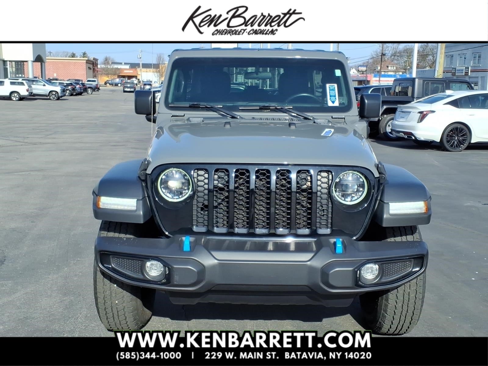 Used 2023 Jeep Wrangler 4xe Willys 4XE with VIN 1C4JJXN62PW592032 for sale in Batavia, NY