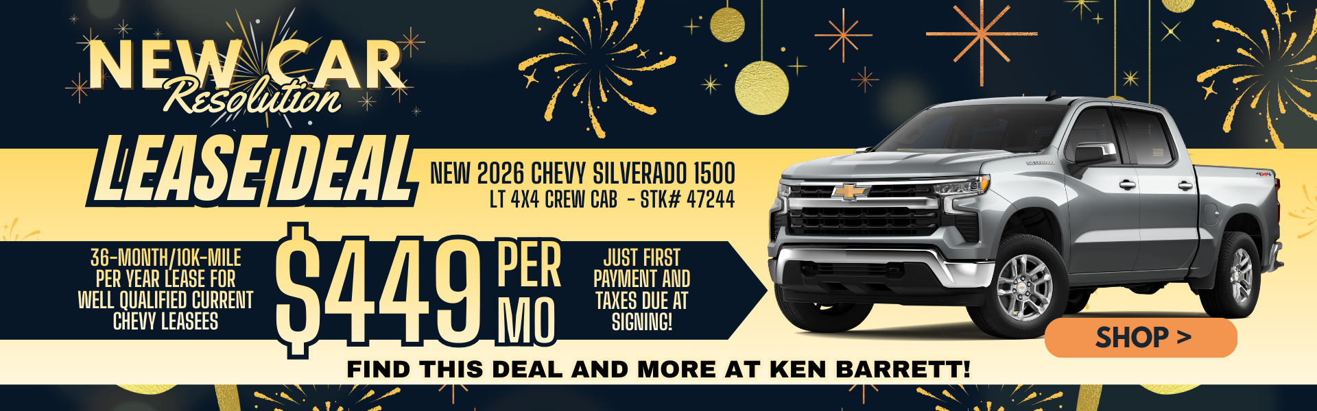 Silverado lease special