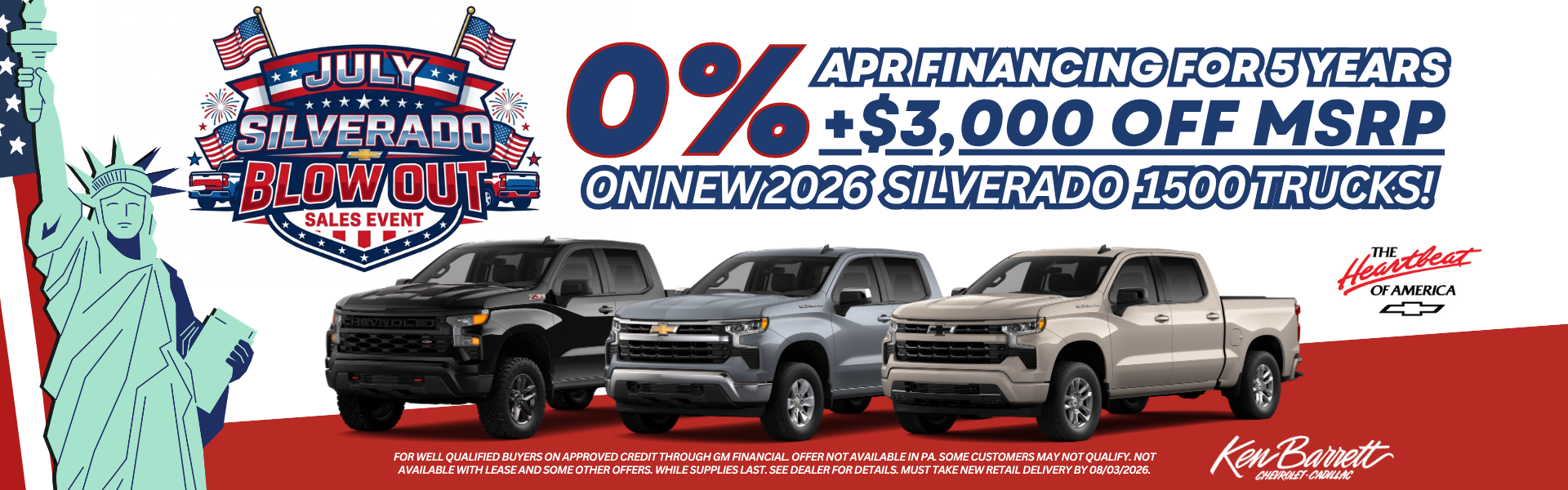 0% financing on Silverado 1500