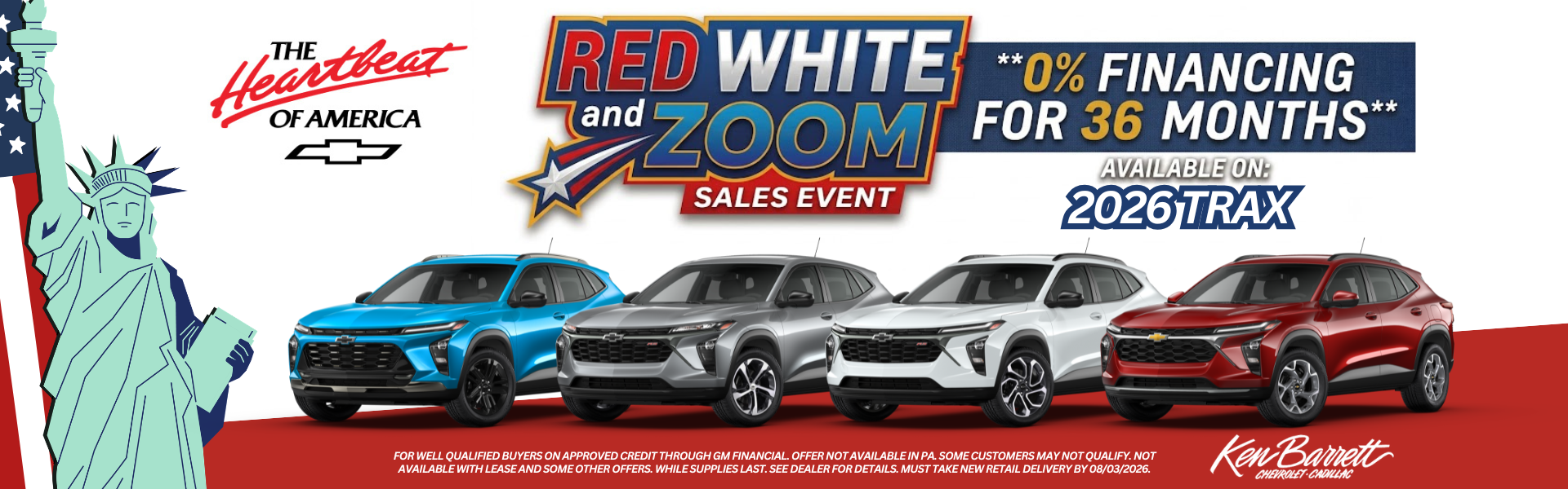 0% financing on Trax