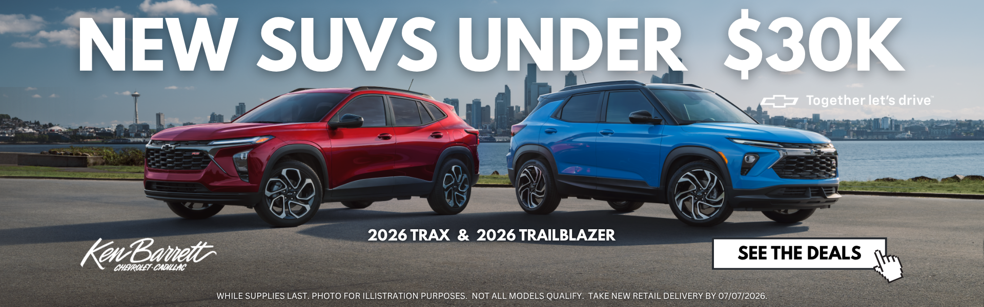 Shop new SUVs under $30,000 at Ken Barrett