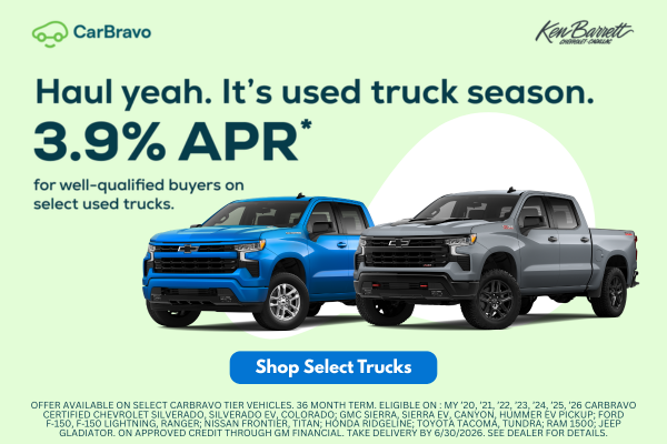 3.9% APR on Select Used Trucks