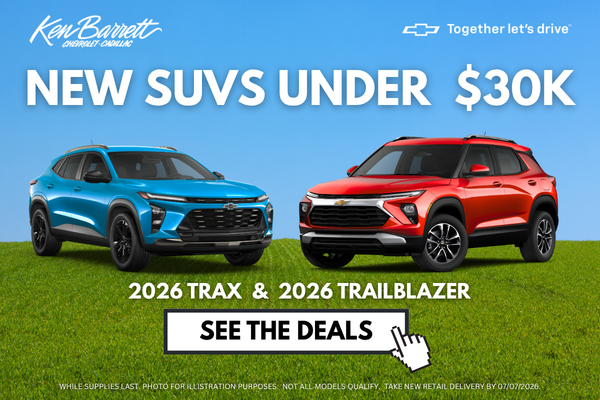 Shop new SUVs under $30,000 at Ken Barrett