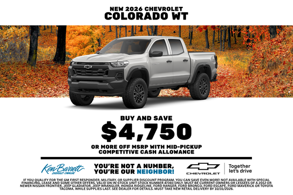 Shop new deals on new Chevrolet Chevy Colorado
