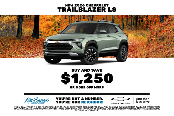 Shop new deals on new Chevrolet Chevy Trailblazer