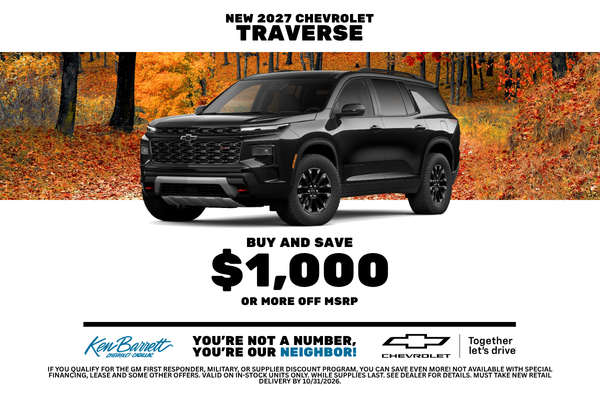 Shop new deals on new Chevrolet Chevy Traverse